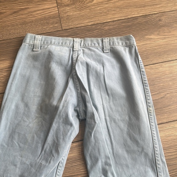 light blue "Hillbilly" bell bottoms flared jeans from the 1960s & 1970s disco - Picture 8 of 12